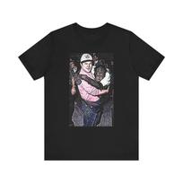 Goerge Costanza Monkey Short Sleeve Tee  Graphic Print Crewneck Unisex Gift Unisex T-Shirt L