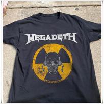 Rare Megadeth Logo T-shirt, Vintage 80s Metal Unisex Black T-shirt, Size S-5XL XXXL gray