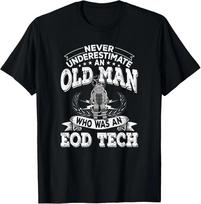 Funny Bomb Disposal Exper Retired EOD Tech T-Shirt L