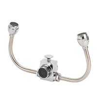 Maišytuvas Montuojama akių plovimo stotelė Dviguba antgalio avarinė akių plovimo unitė laboratorijai, gamyklai, biuro kriauklei PP+304 stainless steel white