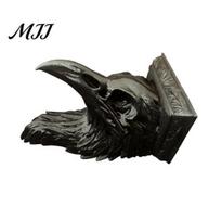 Modern PLA Sculpture Eagle Head Statue, 3D Printed Animal Sculpture, Gothic Jewelry Skull Tray Storage Organizer for Keys, Small Items, Halloween Home juoda