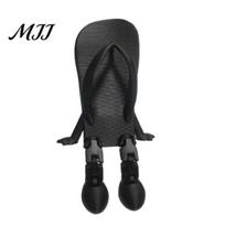 Poseable Miniature Figure 3D Flip-flop Decorative Figurine, with Movable Joints, Matte Black Funny Desktop Edge Decoration Toy, for Office Gaming juoda