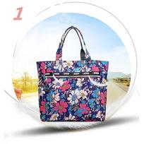 Women Lunch Bag Fashion Flora Printed Student Picnic Lunch Bags Waterproof Handbag Pouch Large Capacity Tote Bags