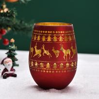 450/520ml Goblet Red Wine Glass Egg Cups Electroplating Engraving Champagne Glass Bar KTV Goblet Glass for Party Christmas Gift
