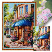 Scenery Printed Cross Stitch Kit DIY 11CT Embroidery Craft Set Home Decor kava