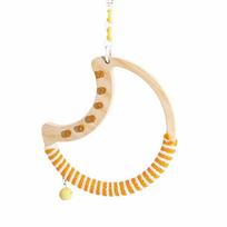 Wear Resistant Pet Birds Cage Toy Non-slip Parrot Swing Chew Toy  Bird Cage Accessories Moon