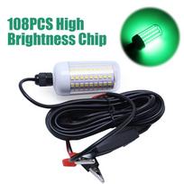 12V LED Lure Fish Finder Lamp IP68 Waterproof High-Power Fishing Light Corrosion Resist for Night Fishing 100W Light Accessories China Mainland