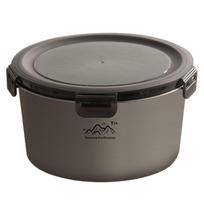 400-2200ml Metal Bento Box Stainless Steel Round Fresh-Keeping Food Storage Box Leak Proof with Airtight Lid for Lunch Fridge