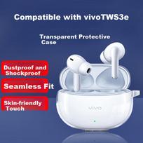 Earphone Case VIVO TWS 3e/3i & IQOO TWS 1e/1i, Bluetooth Charging Case for 2/3/4/5/air/pro, Soft TPU Cover with Anti-Drop Transparent Desig