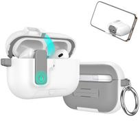 Sihuanke Magnetic Case for Apple Airpods Pro 3 Earphones, Frosted Automatic Pop-Up Cover Protective Case for Airpods Pro 3 White