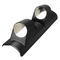 Dash Mount Gauge Pod 2-Hole 52mm for Pressure Gauge (Black)
