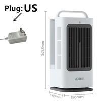 1700ml 3-IN-1 Mini Portable Air Cooler with Intelligent Touch Control 120 Degree Swing Air Conditioner 3-Speed Household Desk dramblio kaulas