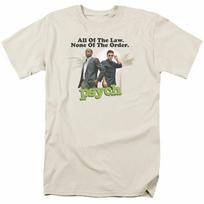 Psych Palm Trees T Shirt Mens Licensed Classic TV Show Gus Shawn Tee Cream XXXL