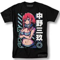 Miku Nakano The Quintessential Quintuplets Anime Manga Hentai Waifu T-Shirt S