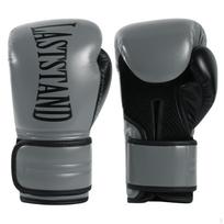 Training Boxing Gloves Reinforced Stitching Sparring Hook and Loop Strap Gray 12OZ