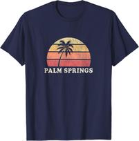 Palm Springs CA Vintage 70s Retro Throwback Design T-shirt XXXXL