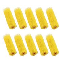 Pack of 10 Sponge Roller Brushes 4inch Foam Paint Roller Cleaning Tool for Home Office Car Smooth Plastering 1 yellow