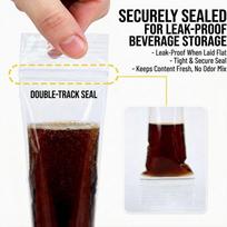 100pcs Homemade Ice Popsicle Mold Zip Seals Disposable Ice Popsicle Healthy Ice Lolly Bags  Party