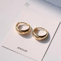 Mini Loop Earrings for Women Gold Metal Hoop Earrings Open Cuff Design Simple Punk Personality Small Loops boucle d’oreill