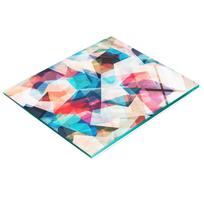 Durable and Stylish Glass Board with Mosaic Abstraction Pattern 60X52 Cm