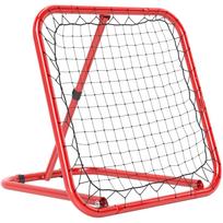 Soccer Rebounder Net, Foldable, Rebound Wall, Adjustable in 5 Levels, Metal, 78 x 84 x 65-78 cm, Red 78 x 84 x 78 cm