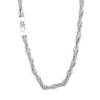 Rokas Hip-Hop Papuošalai Kaklo aksesuarai Madinga Asmenybė Vakuuminis padengimas 18k Twist Twist Titano plieno Vyriški karoliai 50cm