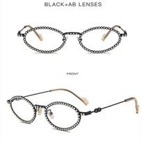 New Full Diamond Oval Frame Women's Sunglasses Women's Photo Anti-Blue Light Glasses Beach Travel Driving Party Fashion Sunglasses