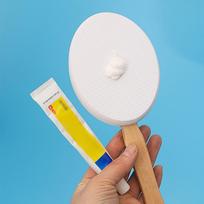 Shower Body Brush Body Scrubber Long Handle Body Brush Multi-Function Sunscreen Applicator Long Handle Body Cleaner Shower Brush white