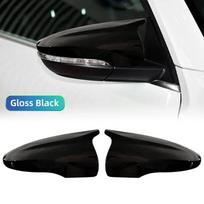 Anglies pluošto stiliaus juodas galinio šoninio veidrodėlio dangtelis, skirtas VW JETTA MK6, Volkswagen Passat B7, Scirocco, Beetle CC, Eos pakeitimui black