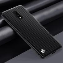 Prabangus PU odos dėklas OnePlus 7 galiniam dangteliui Matinis silikoninis smūgiams atsparus pilnos apsaugos telefono dėklas One Plus 7 OnePlus7 For OnePlus 7 oranžinė