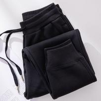 Sports Women's Velvet Sweatpants New Autumn and Winter Casual Thickened Loose Solid Color Versatile Trousers S juoda