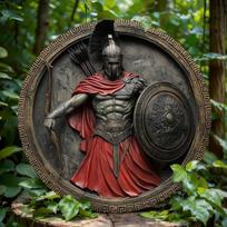 Spartan Brand Round Metal Wall Decor Home Office Bar Kitchen Gift Christmas Holiday 20x20 black
