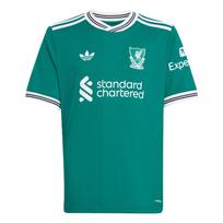 Adidas Originals Aeroready Liverpool Fc 25/26 Third Jersey Logo Short Sleeve Pullover Kids tops JV6468 128