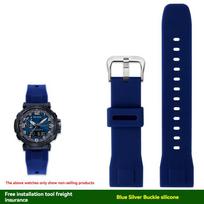 23mm 24mm Vyriškas titano lydinio laikrodžio dirželis Casio laikrodžiui PRG-600/650 PRW-6600 PRG-60/50//30/70Y Dirželis atsparus vandeniui Apyrankė 24mm juoda