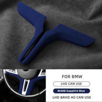 Steering Wheel Cover Trim for BMW 3 5 Series X3 X4 X5 Z4 F40 G20 G28 G30 G32 G38 G01 G02 G05 G11 G12 blue mėlyna