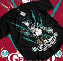 Xiao Genshin Impact T-shirt Anime Manga Shirt T-shirt S M L XL 2XL 3XL 4XL 5XL L