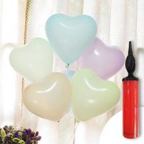 Balloon Children's Macaron Heart-Shaped 100 Pieces Wedding Room Balloons Birthday Party Opening Proposal Confession Decoratio