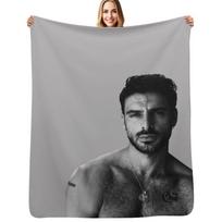 365 days - Netflix movie - Michele Morrone Throw Blanket Shaggy Furry Soft Blanket for Bedroom Living Room Size: 75*100cm, Weight: 230 GSM