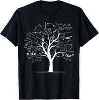 Calculus Algebra Tree Math Teacher Nerd Geek Gift Fun Unisex T-Shirt L