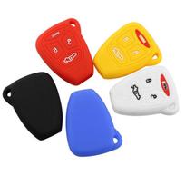 Silikoninis automobilio rakto dangtelio laikiklis skirtas Jeep Compass Grand Cherokee Commande, skirtas Chrysler 300 Aspen, skirtas Dodge Dakota Durango white key case