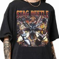 Vintage Stag Beetle Shirt, 90s Bootleg Insect Graphic Tee, Bug Lover T-Shirt, Nature Beetle Shirt, Insect Gift, Retro Nature Tee 3XL