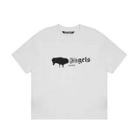 Wholesale cross-border palm angel splashed paint letter print loose short-sleeved t-shirt for men and women couples high street ins half-sleeved shirt S