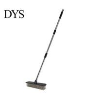 Ergonomic Angle Cleaning Brush Long Handle Wire with 50 Degree Telescopic Floor Stainless Steel Wide Coverage Scrubbing Tool Durable Head 27cm