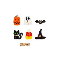 Halloween 6-Piece Foam Board Ornaments Set - Decorations for Home Party One Size