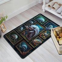 Deep Sea Creatures Pattern Rug Floor Mat for Living Room or Bedroom Soft and Comfortable Carpet a Gift for Birthday and Holiday. 40x60cm( 15x23in ) įvairiaspalvis