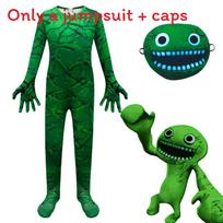 Roblox Rainbow Friends Cosplay Costume With Milk Silk Fabric For Kids Halloween Parties Green,100cm