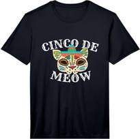 Cinco de Meow Cat Sombrero Cinco De Mayo Funny Gift Performance  Unisex T-Shirt XL