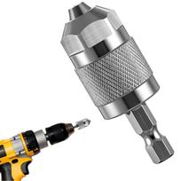 Hex Shank Adapter Aluminum Alloy Quick Change Tool Hex Shank Keyless Chuck Adapter for Pneumatic Electric and Manual Tools China Mainland
