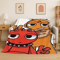 Music Sprunki Incredibox Game Soft Flannel Throw Blanket,Cozy Blanket for Bed,Couch,Sofa,Bedroom,Living Room,Travel,Picnic kids 75x90cm