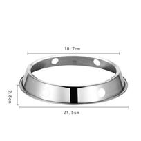 Gas Stove Compatible Wok Ring Stainless Steel Heat Resistant for Safe Cooking S
